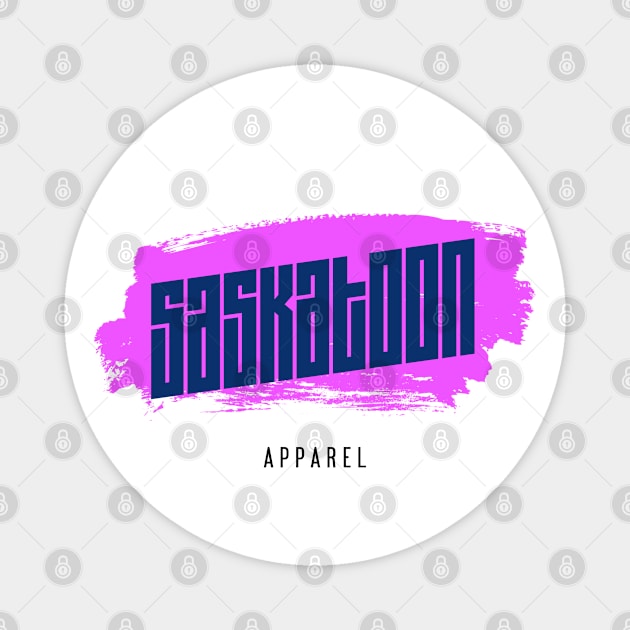 Saskatoon Apparel Paint Design Magnet by Stooned in Stoon